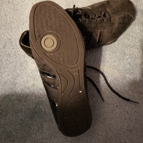 Coach Black Signature Logo C Sneakers Size 6.5 - Picture 6 of 11